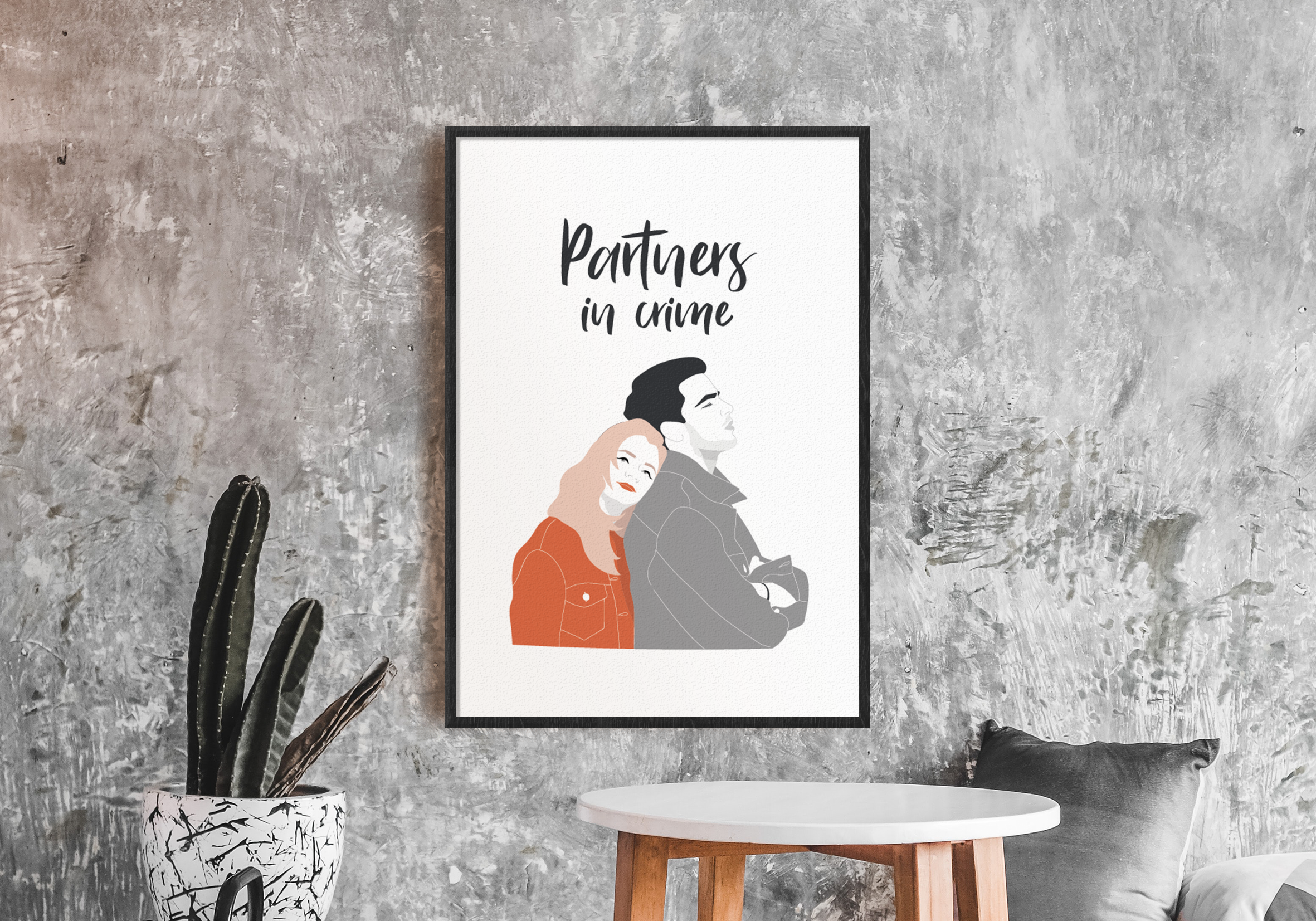 Illustration Portrait Couple