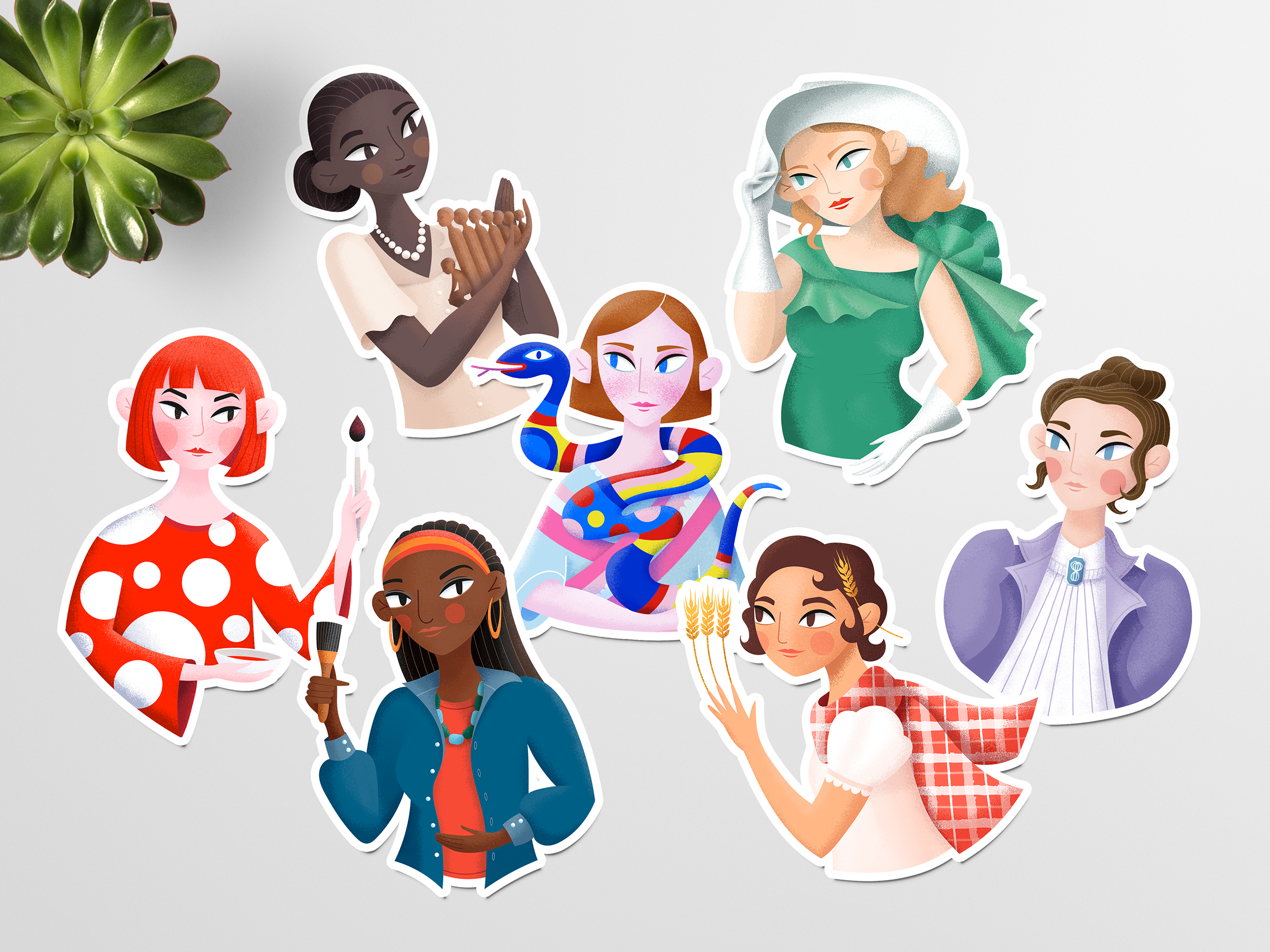 Women Of The Arts - Stickers